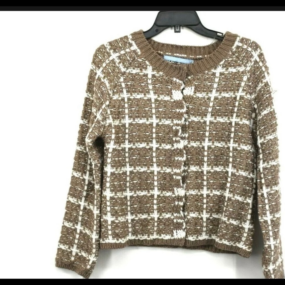 Michelle Nicole Button Front Long Sleeve Sweater - Picture 1 of 4